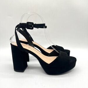Chinese Laundry Womens 8.5 Theresa Black Platforms Heels Dress Sandals Shoes